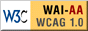 Tillgänglig, enligt WCAG 1.0, nivå AA (Förklaring från W3C på engelska i nytt fönster)